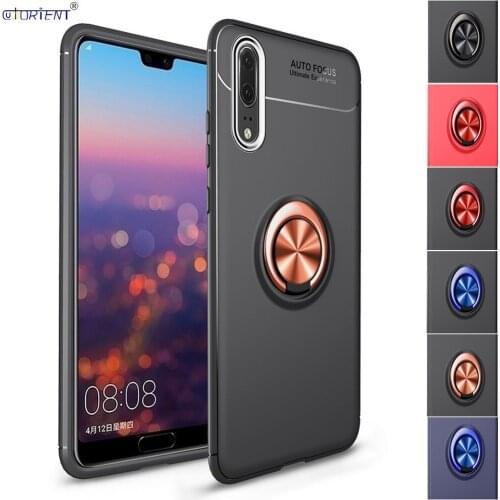 For Xiaomi Redmi Note 6 Pro Metal Ring Case Xiomi Xaomi Red Mi Note6 Pro Soft Silicone Bumper Cover Redmi Note6Pro Stand Funda