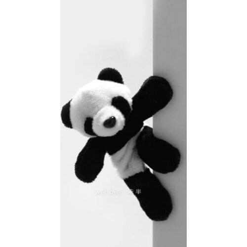 Sichuan Chengdu Black and White Panda Refrigerator Sticker Plush Magnetic Sticker China National Treasure Gift