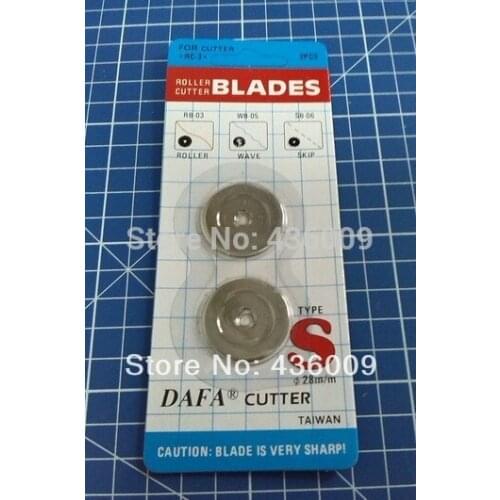 DAFA Brand Domestic Sewing Parts Top Quality Rotary Cutter Blades 28mm, Made In Taiwan