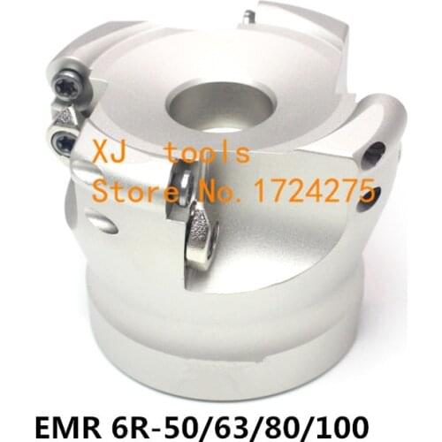 EMR 6R 50 22 4T EMR 6R 63 22 4T EMR 6R 80 27 6T EMR 6R 100 32 6T face mill milling cutter cnc milling tools for round inserts