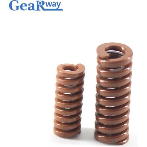 Gearway 4pcs Brown Compression Spring Super Heavy Loading Spiral Stamping Compression Die Spring TB14x20/14x25/14x50/14x55mm