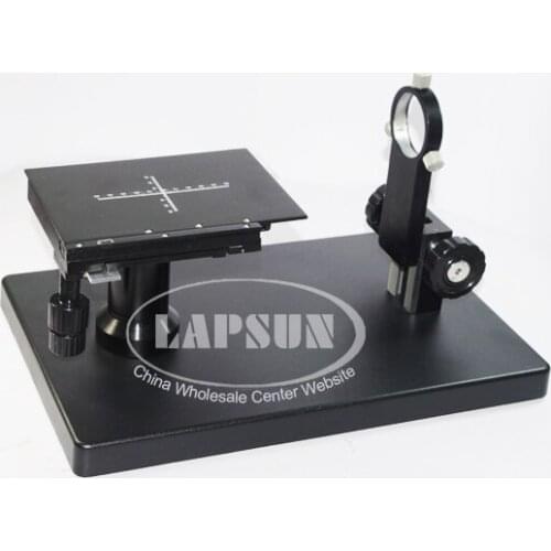 Horizontal Heavy Duty Boom Large Stereo Table Stand 50mm Ring For Industrial Lab Microscope