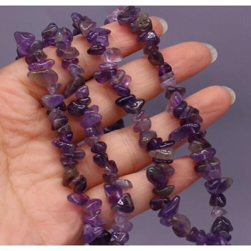 2021 Hot Sale New Natural Semi-precious Facetedstone Gravel Bead Fashion Deep Amethyst for DIY Necklace Bracelet Making Jewelry