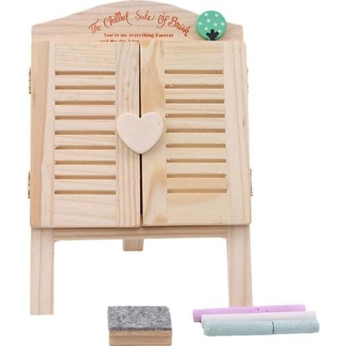 Mini Cute Black Small Blackboard Wooden Chalkboard Fun Baby Children Early Educational Sketchpad Drawing Toys