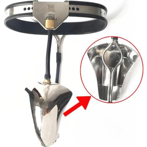 Male Chastity Belt Lock Penis Cage Pants Cbt BDSM Bondage Sex Toys For Men Erotic Metal Chastity Device Adult Games