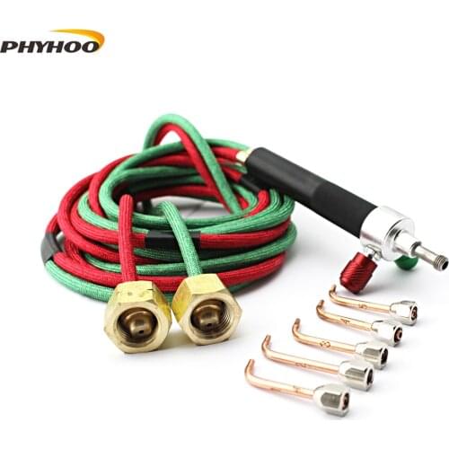 Goldsmith Little Propane Torch Kit Mini Gas Welding Torch Equipment Oxygen Torch Jewelry Making Tool 1 Set with 5 Tips