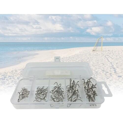 Fishing Hook Set High Carbon Steel Perforated 3-anchor Fishing Hooks Fly Fishing Hooks Fishing Tackle Set for Salt Water Fresh W