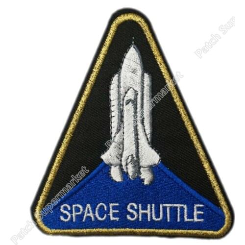 SPACE SHUTTLE Crew Movie Embroidered LOGO Iron On Patch Emo Goth Punk Rockabilly Customized patch available