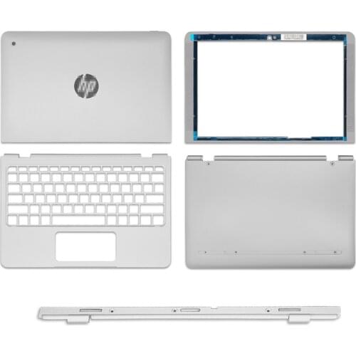 NEW Laptop Top Back Case For HP X2 210 G2 10-P LCD Back Cover/Front Bezel/Palmrest/Bottom Case/Hinge Cover Rear Lid Case Silver