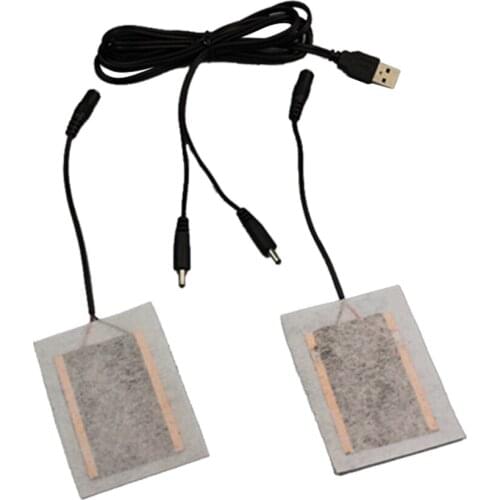 5V Glove Heating-Sheet Heated USB Composite Fiber Pads Electric Warm Winter Pads For Arm Warm Gloves Cycling Warm Gloves Pad