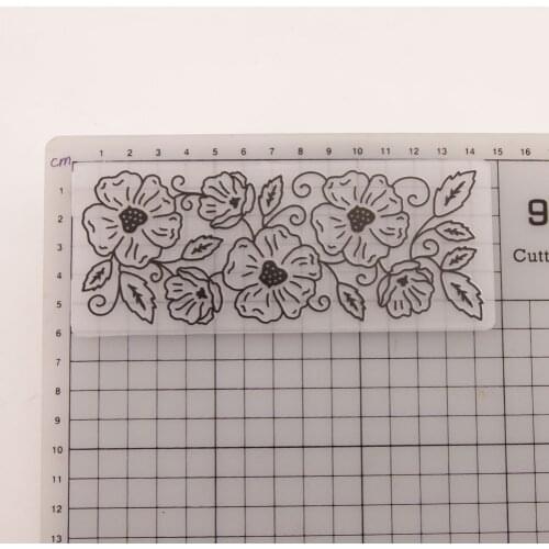 Flowers Leaves Plastic Embossing Folder For Scrapbook DIY Album Plastic Template Stamp Card Making Supplies