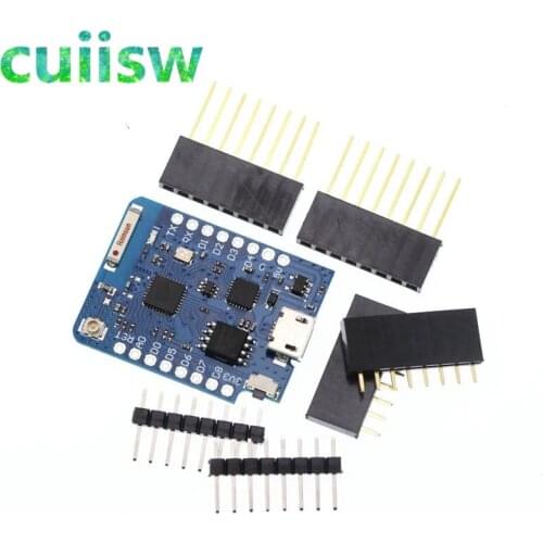 5PCS WeMos D1 Mini ESP8266 WIFI Module Board Pro 16M Bytes External Antenna Contor ESP8266 WIFI IOT Development Board Micro USB