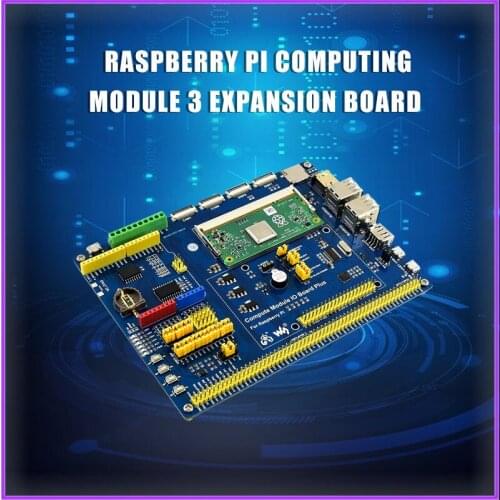 Waveshare Compute Module IO Board Plus,Composite Breakout Board for Developing with Raspberry Pi CM3 / CM3L / CM3+ / CM3+L