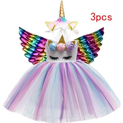 Baby girl dress cute cartoon sleeveless lace mesh princess dress stage costumes girl birthday wedding party dress girl clothes