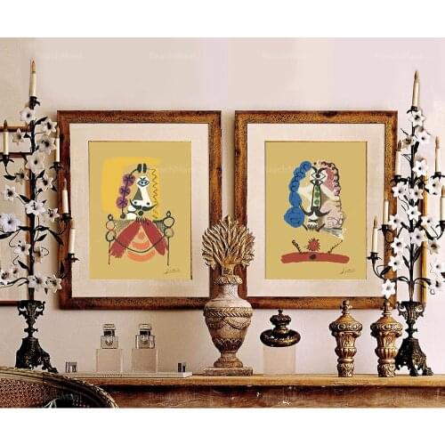 Ensemble d’estampes Picasso, Portrait de Pablo Picasso, Affiche Picasso, Affiche d’exposition Picasso, Estampe d’art Picasso, Pe