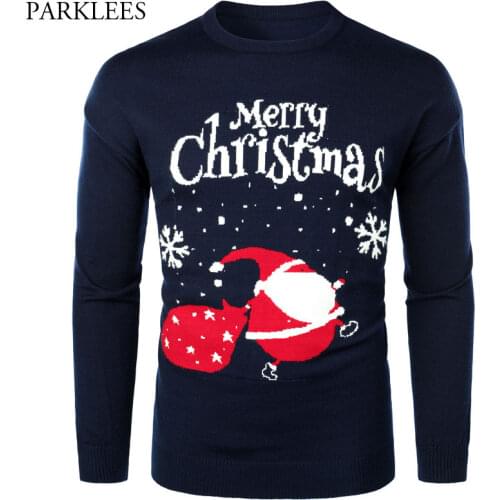 Christmas Sweater Men 2020 Brand Mens Thick Knitted Pullover Sweaters Casual Slim Fit O Neck Pull Noel Homme Luxe Jersey Hombre