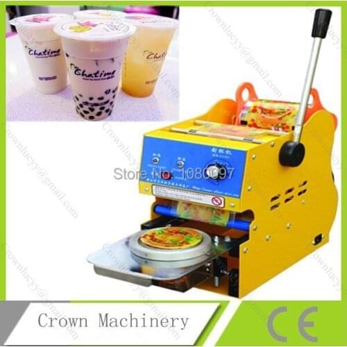 Manual Plastic Cup Sealing Machine For Bubble Milk Tea