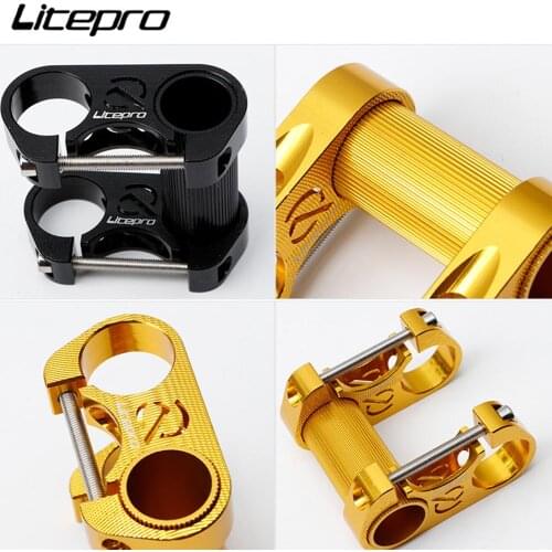 S95 Bicycle Double Stem Riser 412 Hollow Handlebar Stem For Folding Sp8 Handlebar Stem