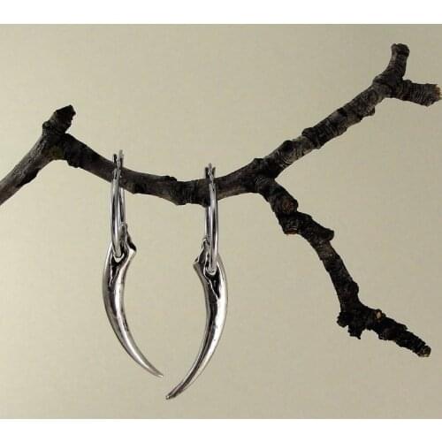 Vampire Fang Earrings,Vampire Earrings,Goth Earrings, Vampire Jewelry, Halloween Jewelry,Hoop Earring, Fang,Gothic Gift