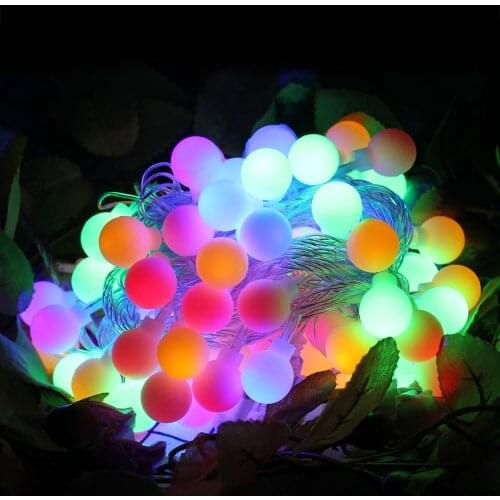 220V 10M 100LED Ball Fairy String Light IP44 for Home Garden,Party,Wedding Holiday Christmas decoration Garland Light EU Plug