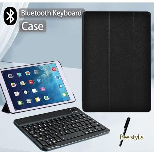 For Apple IPad Air 3 10.5"/Pro 10.5"/IPad 7th 8th Gen 10.2" Anti-fall Tablet Folding Stand Cover Case +Bluetooth Keyboard