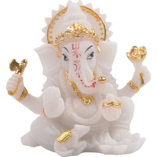 Resin Indian Elephant God Statue Natural environmental protection material Modern art sculpture Home decoration figurines