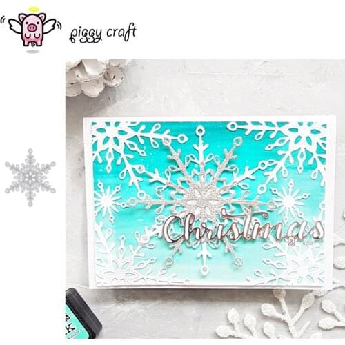 Piggy Craft metal cutting dies cut die mold Snowflake decoration Scrapbook paper craft knife mould blade punch stencils dies
