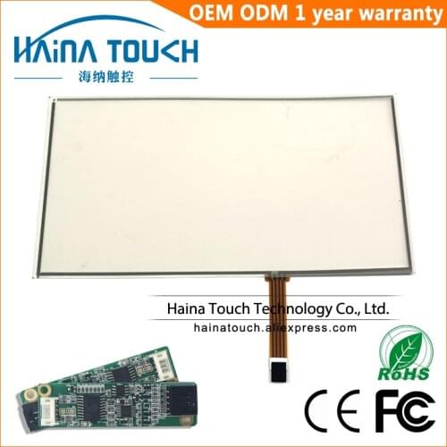 Win10 Compatible 323*191mm 14.1 inch USB touch screen panel 14.1 laptop industrial touch panel with USB Controller