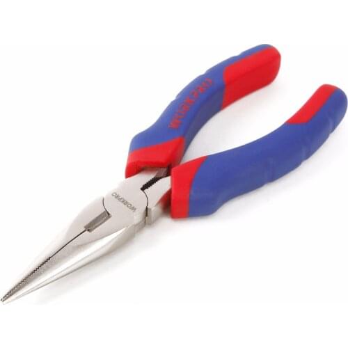 WORKPRO 6" Long Nose Pliers Wire Stripper Electrician pliers hand Tool with double color anti slip handle