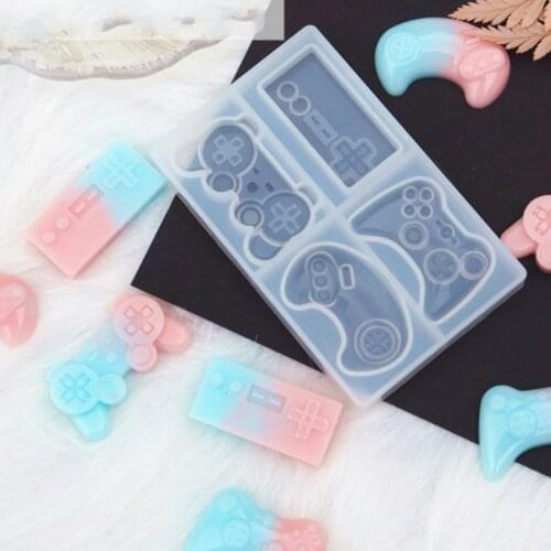 Funny Game Controller Silicone Mold (4 Cavity) TV Video Game Cabochon DIY Kawaii Decoden Supplies Resin Crafts Molds for Resin