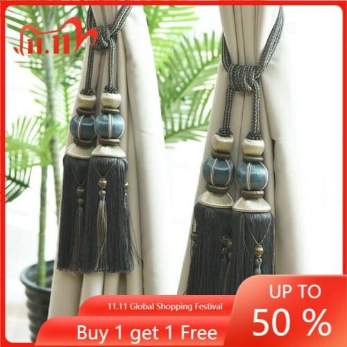 European Style Curtain Bandage Hanging Ball Pairs of Tassels Hanging Ball Tassel Curtain Tying Wholesale decorative balls