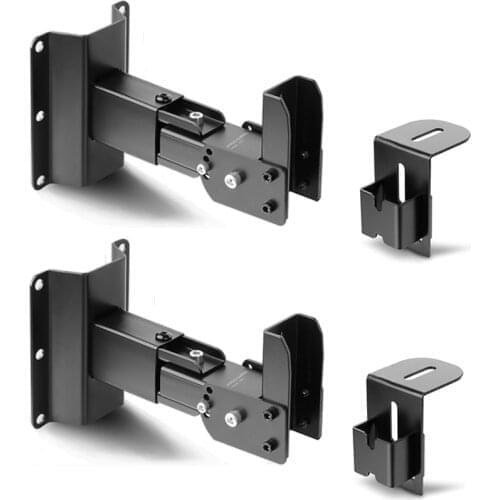1Pair (2pieces) Super Quality R60 Heavy Duty Universal Wall Mount Surround Speaker Bracket Full Motion Speaker Hanger Load 60kgs