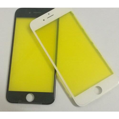 20pcs cold press For iPhone 6 4.7 6 plus 5.5 6s 6s plus 7g 7 plus Repair Front Screen glass Lens Outer, with frame assembly
