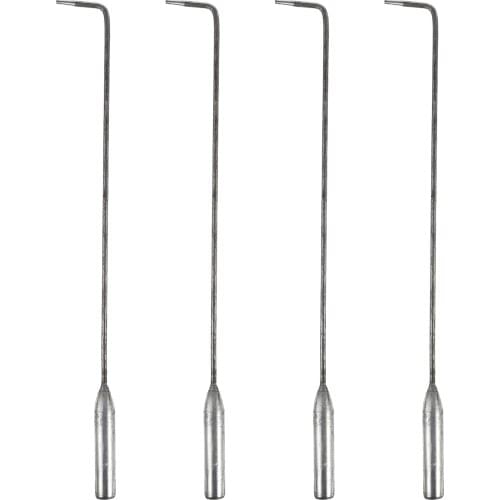 4pcs Stainless Steel Fire Pit Poker Sticks Fireplace Stoker BBQ Accessories (random Color)