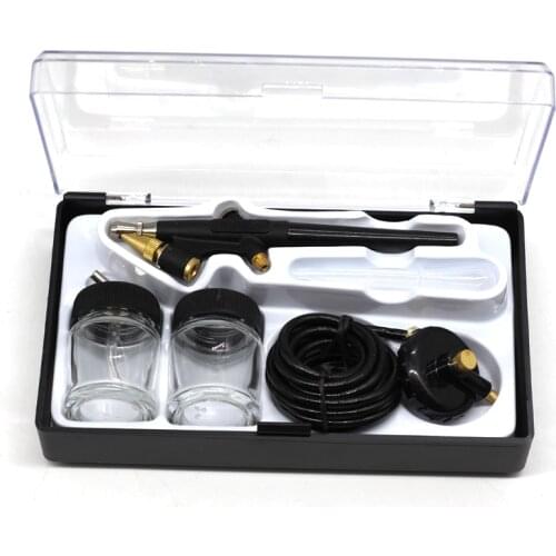 Mini Airbrush Compressor Kit Siphon Feed Single Action Air-Brush Paint Spray Gun Sandblaster For Body Makeup Tattoo Car Manicure