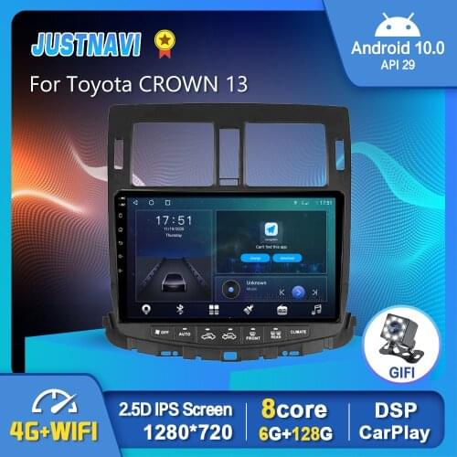 Android 10.0 Car Radio Multimedia Video Player For Toyota CROWN 13 2007-2011 Stereo Carplay Head Unit BT WIFI GPS No 2 Din 10