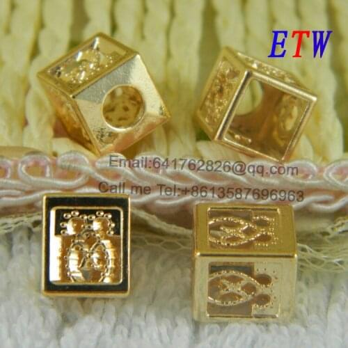 Free shipping Classics Metal Cord End,DIY Plating Gold Stopper 50pcs/lot Jewelry Finding for wholesale and retail