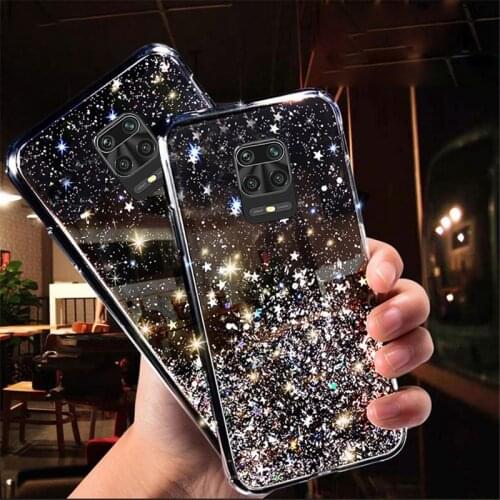 Girl Glitter Diamond Case Redmi 9C NFC 9 8A 9A 9AT 9T Note 9S 8T 8 10S 9 10 Pro for XIAOMI Mi 10 10T Lite SE Bling Star Cover
