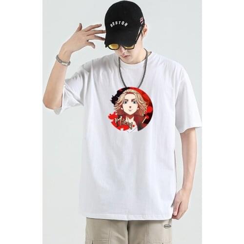 Mens New trends Anime Tokyo Revengers T-Shirts 2021 Summer 100% Cotton Women Causal O-neck High Quality Tees oversized Tops