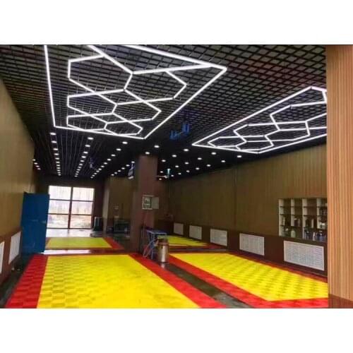 GE8001 New Design Popular Hexagon Led Panel Light for Auto Care Products Car Coating Shop