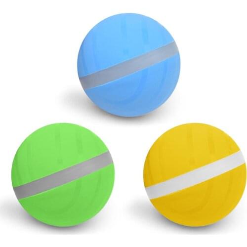 Pet Cat Toy Jumping Ball USB Electric Pet Ball LED Rolling Flash Ball Small Portable Fun Toy Environmental Interactive Toys