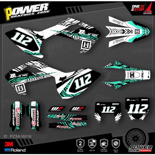 PowerZone Custom Team Graphics Decals 3M Stickers Kit For Husqvarna Sticker 2016-18 TC FC TX FX FS 2017-19 TE FE 125-450cc 18