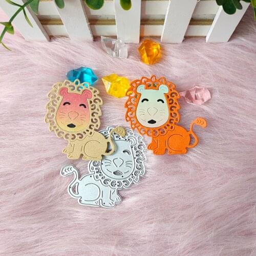 New Animal Lion Metal Cutting Dies Decorative DIY Scrapbooking Steel Craft Die Cut Embossing Paper Cards Stencils