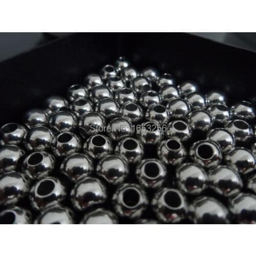 Lot 100pcs Heavy Shiny 8mm Solid Loose Round Cool beads stainless steel Jewelry Finding/Making DIY