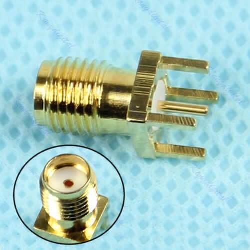 Solder Adapter Connector PCB Mount SMA Female Plug Straight Receptacle Smart Plug