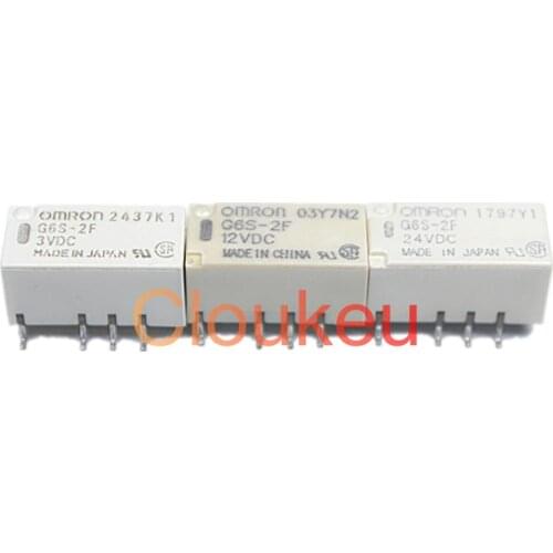 Relay G6S-2F-5VDC 12VDC 24VDC 2A 8pin SMT