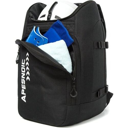 Ski Boot Bag and Backpack Waterproof Ski and Snowboard Boots Travel Bag for Ski Helmet, Goggles, Gloves, Skis, Snowboard