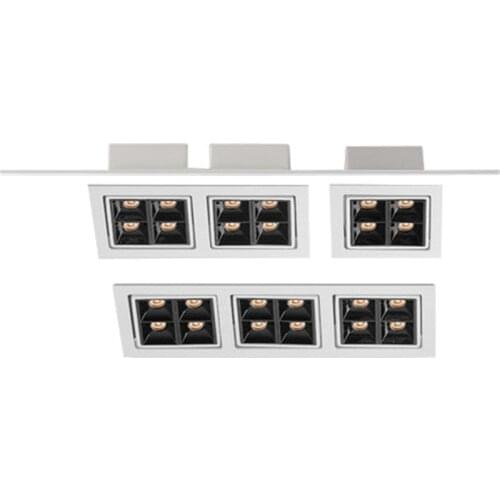 Embedded LED downlight 8W 16W 24W anti-glare downlight lighting living room ceiling type bold lamp grille lamp