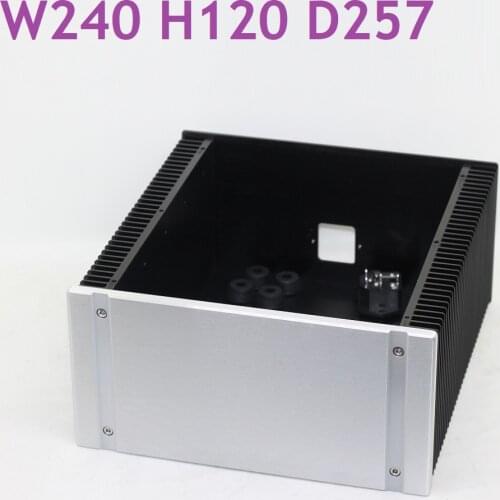 W240 H120 L257 DIY Preamplifier Chassis Exquisite Aluminum Power Amplifier Housing Preamp DAC Enclosure Hifi Audio Case Shell