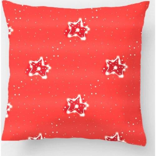Funny Red Star Crazy Pattern Pillow Wedding Decorative Cushion Cover Pillow Case Customize Gift For Car Sofa Seat Pillowcase